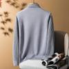 Comercio Exterior Más Vendido Otoño e Invierno Nuevo Bordado Falso Dos Piezas Engrosado Moda Masculina Cuello de Camisa Rayado