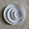 Prato de Cor Flor de Ameixa de Plástico Imitação de Porcelana Pintado à Mão Tinta Guache Aquarela Pintura Tradicional Chinesa Prato de Cor Flor de Ameixa Três Compartimentos