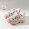 Sapatos Infantis Jingqi para Crianças Pequenas Outono e Inverno com Forro de Lã Espessados Quentes Antiderrapantes Funcionais Calçados Esportivos para Meninos e Meninas Outdoor de Algodão