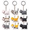 9 Série Quente Autocura Gatos Japoneses Rolo Redondo Simples e Sólido Gatos Chaveiro Coreano de Mão Pingente de Bolsa