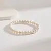 Pulsera de Perlas de Agua Dulce Natural de Zhuji, Joyería de Nicho de Lujo Ligero, Pulsera de Perlas de Alto Grado que No se Desvanece para Mujer, Venta al por Mayor