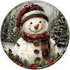 Navidad Estilo Americano Retro Lata Redonda Placa de Aluminio Pintura Señal Bar Granja Rústica Fuente de Comercio Exterior Señal Decorativa Colgante