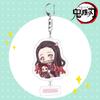 Merchandising de Anime Demon Slayer Llavero Acrílico Soporte Transparente de Doble Cara Colgante Decoración Zenitsu