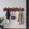 Colgador de Llaves de Piano Gancho de Pared de Madera Maciza Dormitorio Entrada Puerta de Entrada Almacenamiento Perchero sin Perforaciones