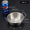 Coreano 304 aço inoxidável binaural lanche prato Molho comercial dourado prato tempero dippping prato Picles prato frio