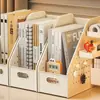 Estantería de tablero perforado caja de almacenamiento de escritorio soporte para libros estante de almacenamiento de libros para dormitorio estudiantil caja divisoria de escritorio