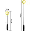 Asta de antena de sección de golf telescópica ajustable de 10 secciones de acero inoxidable recogepelotas de golf recogepelotas palo de recogida