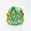 Ímãs de Geladeira de Guangxi, Lembranças de Madeira Culturais e Criativas com Tema de Cidade, Ímãs de Geladeira Turísticos das Cidades de Guilin, Liuzhou, Nanning