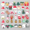 Accesorios para Funda de Teléfono Móvil de Alce Accesorios para el Cabello DIY Accesorios de Navidad Muñeco de Nieve Árbol de Navidad Pegamento de Crema DIY Accesorios para Tocados de Resina