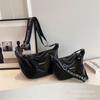 Bolsa Pequena de Alça Larga Estilo Francês de Nicho para Mulheres 2026 Nova Tendência Moda Bolsa de Ombro Transversal Estilosa Bolsa Macia Formato Dumpling