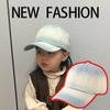 Gorra de béisbol para niños con gradiente de primavera al aire libre transfronteriza entre Europa y Estados Unidos, gorra de béisbol de moda con sombrilla de Joker, sombrero de lengua de pato para bebé, venta al por mayor