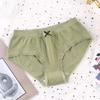 Estilo japonês sem costura da menina cueca cintura média Jacquard lace-trimed laço respirável Flamingo 4.0 Hip Shorts
