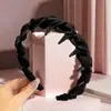 Faixa de cabelo de pelúcia de leopardo com ondas grandes, estilo coreano retrô, antiderrapante, para outono e inverno, para lavagem facial