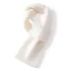 Bufanda nueva de otoño e invierno: 100% cachemira pura, cálido, estilo mujer, tejido, color liso, diseño liso, con perforaciones para ventilación, a prueba de viento y cómodo de llevar