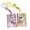 Portatarjetas deslizante Snoopy de comercio exterior, funda protectora linda de gato KT para tarjeta de acceso al campus y de autobús, cordón para tarjeta de acceso al metro