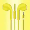 Auriculares para teléfono móvil con cable Macaron de drenaje transfronterizo al por mayor auriculares intrauditivos U19 color silicona cable de control de juego