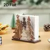 Porta servilletas de mesa con forma de árbol de Navidad Porta servilletas clásico de árbol de Navidad Máquina de pañuelos moderna de madera para almacenamiento