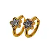 Pendientes de Estrella de Cinco Puntas de Moda para Mujer, Transfronterizos Europeos y Americanos, Best-Sellers, Diseño de Alta Gama, Estilo de Lujo Accesible, Pendientes de Acero Inoxidable