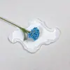 Buquê de Flores de Tricô Feito à Mão, Fio de Miosótis, Flores de Tricô para Presentes de Aniversário e Natal, Flores Artificiais de Crochê, Florais Atacado