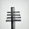 Pente de Cabelo de Plástico Preto Hotel Uso Diário Portátil Dupla Face Pequeno Pente Resistente a Altas Temperaturas Antiestático Pente de Dentes Finos