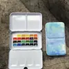 Kit de Tintas Aquarela 24 Cores 36 Cores Tinta Sólida para Nail Art Iniciantes Kit Inicial de Pintura Portátil Atacado