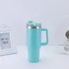 Taza de helado transfronteriza de 40 oz con asa Taza de acero inoxidable 304 taza de vacío taza de cerveza para exteriores de coche Taza venta al por mayor