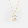 Collar de circonita de color plata esterlina S925 con 26 letras de la A a la Z para mujer, 50 cm, moda europea y americana, venta al por mayor directa de fábrica.