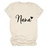 Sitio Independiente Europeo y Americano de Ebay Camiseta Casual Versátil Simple para Mujer Nana Corazón Cuello Redondo Manga Corta Capa Base Comercio Exterior