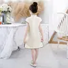 Nuevo Cheongsam de Manga Corta de Verano Cheongsam Chino Mejorado para Bebé Vestido Étnico Infantil