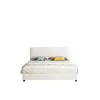 Cama de Tecido Estilo Creme Simples Estilo Celebridade da Internet Orelhas de Elefante Cama de Tecido Tecnológico Pacote Macio Quarto Principal Armazenamento Box Alto Cama de Casal