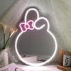 Nueva Luz de Noche Acrílica LED Luminosa Luz de Atmósfera Creativa Lámpara de Pared Decorativa Melodía Neón Espejo de Maquillaje Luz