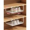 Sapateira Divisória em camadas Sapateira retrátil Armazenamento de sapatos domésticos Artefato Suporte para sapatos Suporte de rack de armazenamento de cesta pendurada
