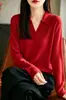 Suéter de punto acanalado para mujer de algodón puro para primavera y otoño con cuello alto, con delicadas rayas verticales, tejido transpirable y agradable para la piel, perfecto para el trabajo o el uso diario, y versátil como capa base
