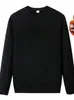 Sudadera de color liso para hombre, top base de manga larga personalizado para otoño e invierno, con forro polar, engrosado, estilo nuevo
