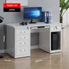 Escritorio de Acero Oficina Escritorio de Computadora Hierro con Cajón con Cerradura Ranura para Hostorio Escritorio de Escritura Doctor Escritorio Financiero