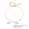 Huanmu Jewelry Collar de Cruz de Acero Inoxidable Casual Cadena de Clavícula de Circonita Única Estilo Europeo y Americano para Mujer Venta al por Mayor