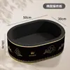 Rascador para Gatos de Cartón Negro con Agujero Profundo, Duradero y que no Suelta Pelusa, Cama para Gatos Integrada, Cuenco Rascador de Papel Corrugado Engrosado