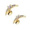 Aretes de tuerca de fundición transfronteriza para mujer, arete de barra, perforación de oreja, pin para oreja para dormir, pendientes sin necesidad de elegir, pin antibloqueo, aretes pequeños