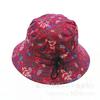 Novedad Primavera y Otoño Sombrero de Flor de Cúpula Sombrero de Sol para Madre Sombrero de Maceta Floral para Señora Mayor Sombrero de Pescador Sombrero de Doble Cara Sombrero de Mujer
