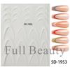 Nuevas pegatinas de nail art transfronterizas ins degradado francés línea de sonrisa DIY pegatinas de nail art color dopamina