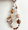 Cadena para teléfono con cara sonriente de dopamina en forma de corazón, pulsera de cuentas con lazo, cadena de muñeca Xiaohongshu, amuleto para bolso, cámara y botella de agua