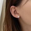 Pendientes de plata de ley s925 japoneses y coreanos para mujer, diseño de nicho con gota de agua y circonita, pendientes de viento frío de alta calidad al por mayor.