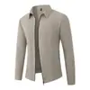 Transfronteiriço 2026 Inverno Novo Estilo Coreano Masculino Suéter Cardigan com Zíper Moda Masculina Casual Malha Cardigan Tendência