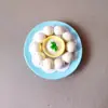 Nuevas pegatinas de resina para nevera de juego de comida, pegatinas magnéticas de maní gourmet y manitas de cerdo, pegatinas de decoración para el hogar, ventas directas de fábrica