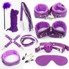 Conjunto Sexy SM de Dez Peças, Kit Espesso de Pelúcia Couro para Role-Playing Bondage e Treinamento, Suprimentos Divertidos para o Quarto do Casal