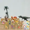 KZ030 Amazon Lindo Dinosaurio Dibujos Animados DIY Pegatina Fiesta Regalo Bolsa de Papel Kraft