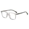 26 Modelos Nuevos de Gafas Fotocromáticas Cuadradas Simples Transfronterizas con Remaches, Monturas de Gafas de Moda Tendencia para Hombre con Filtro de Luz Azul para Conducir