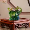 Dragão e Fênix Estilo Chinês Esmaltados Ruyi Enfeites Zen para Casa Desktop Lótus Cabaça de Lótus Pequeno Bule Decoração de Presente