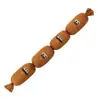 Juguete chirriante de salchicha de cuatro secciones para perros, autoentretenido, alivia el aburrimiento, limpia los dientes, quema energía, juguete para mascotas para perros pequeños y medianos # #