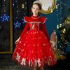 Vestido de princesa de estilo chino para niña, forro polar grueso, para cumpleaños de niña.